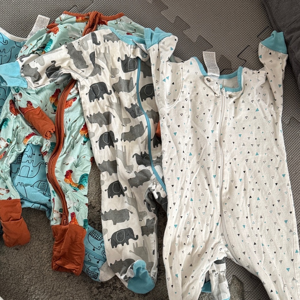 Blue and White Kids One Piece